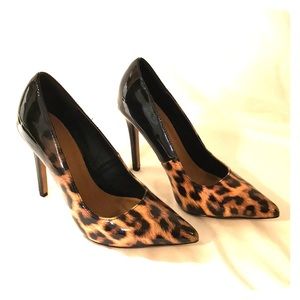 ASOS Leopard Print, Patent Leather, Heels Size 6